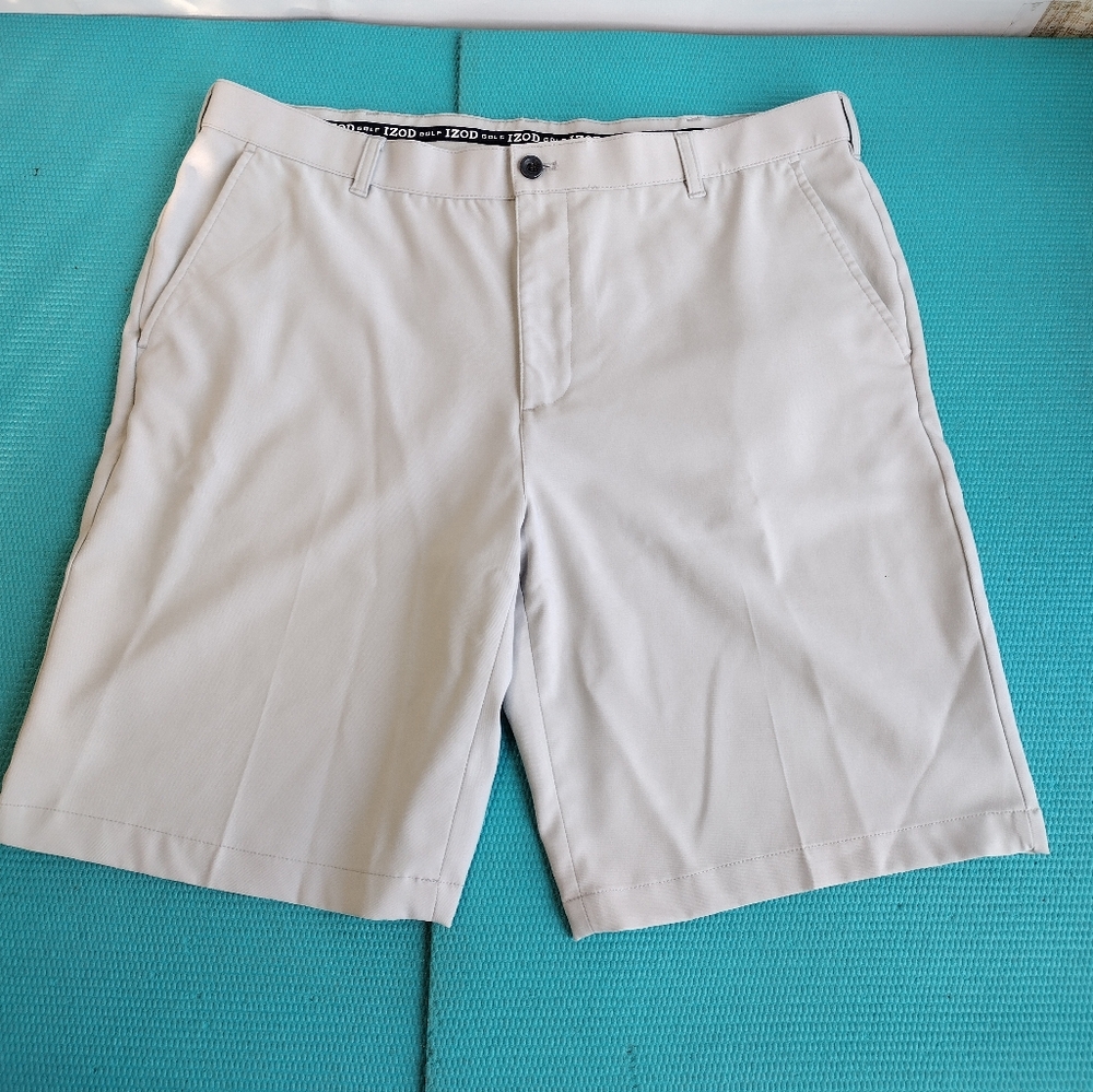 Izod Men's Golf Shorts Straight Gray Size 38